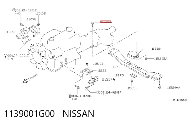  1139001G00 Nissan/Infiniti