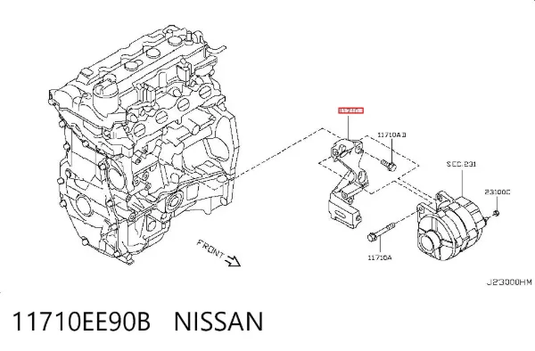 Consola do gerador Nissan Note E11