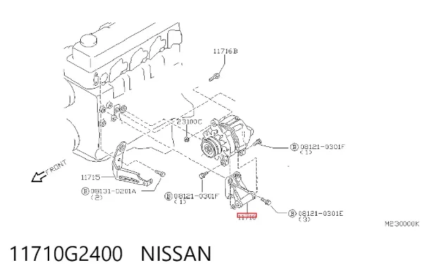 Consola do gerador Nissan Terrano II