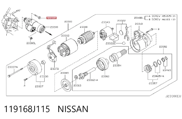  119168J115 Nissan/Infiniti