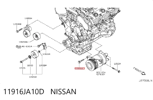  11916JA10D Nissan/Infiniti
