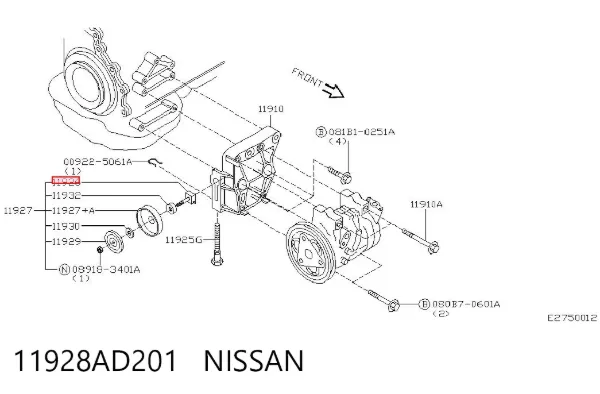  11928AD201 Nissan/Infiniti