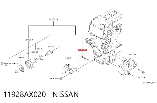  11928AX020 Nissan/Infiniti