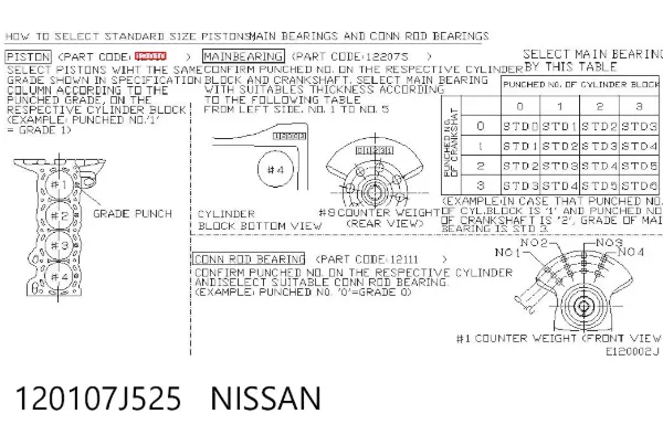  120107J525 Nissan/Infiniti