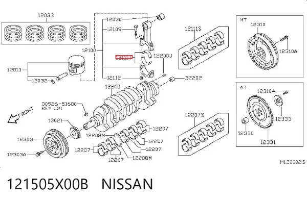 121505X00B Nissan/Infiniti