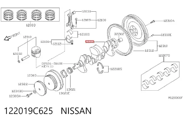 Cambota de motor Nissan Vanette CARGO