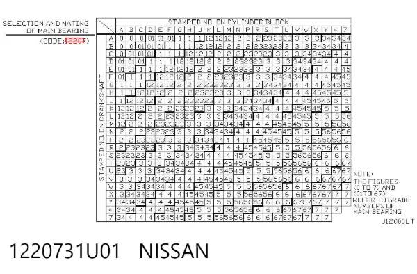  1220731U01 Nissan/Infiniti