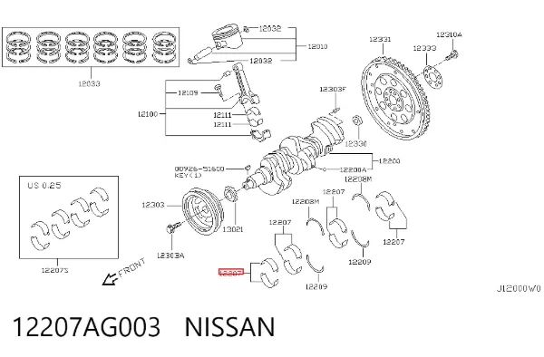  12207AG003 Nissan/Infiniti