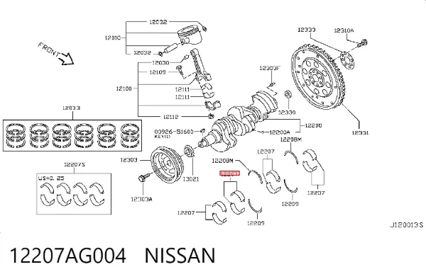  12207AG004 Nissan/Infiniti