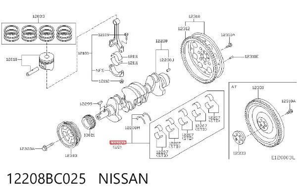  12208BC025 Nissan/Infiniti