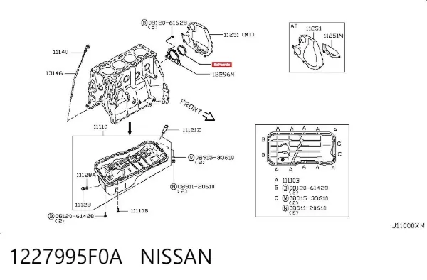  1227995F0A Nissan/Infiniti
