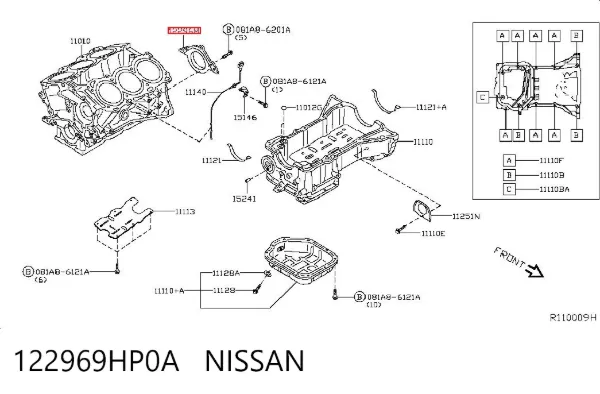  122969HP0A Nissan/Infiniti
