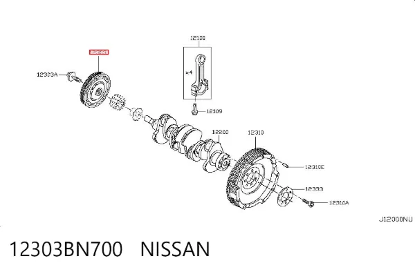 Polia de cambota Nissan Almera II
