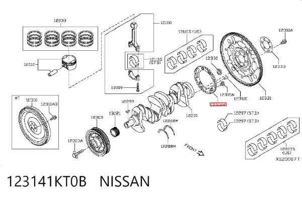  123141KT0B Nissan/Infiniti