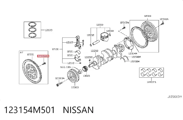  123154M501 Nissan/Infiniti
