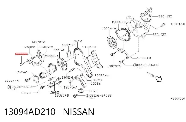  13094AD210 Nissan/Infiniti