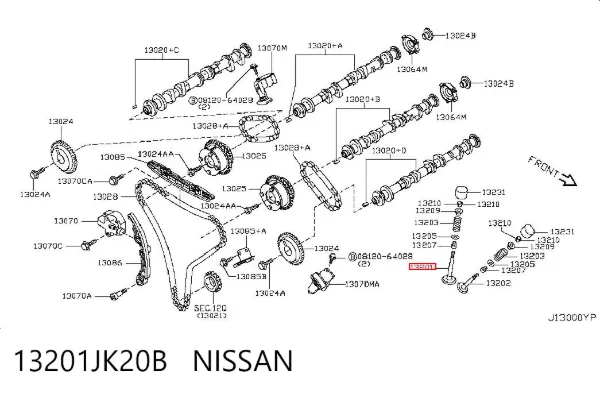 Válvula de admissão 13201JK20B Nissan/Infiniti