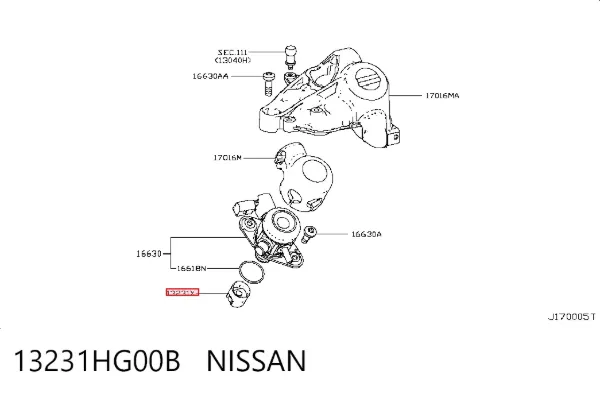 Compensador hidrâulico (empurrador hidrâulico), empurrador de válvulas 13231HG00B Nissan/Infiniti