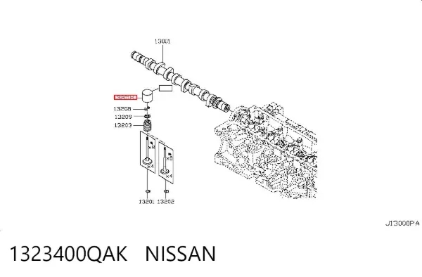 Arruela de regulação 1323400QAK Nissan/Infiniti