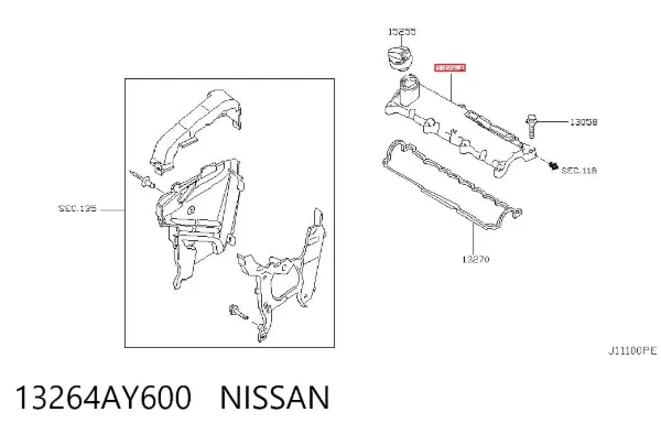 Tampa de válvulas Nissan Almera II