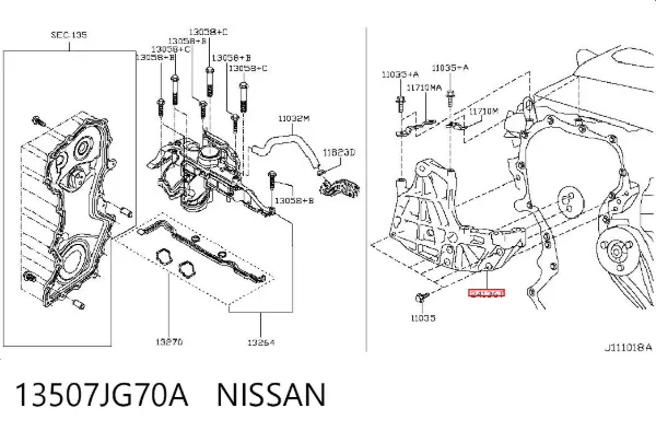  13507JG70A Nissan/Infiniti