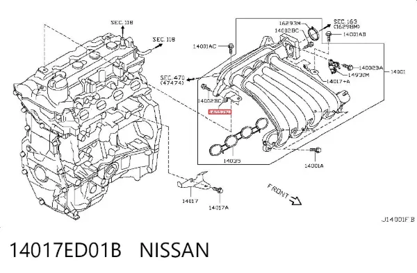  14017ED01B Nissan/Infiniti