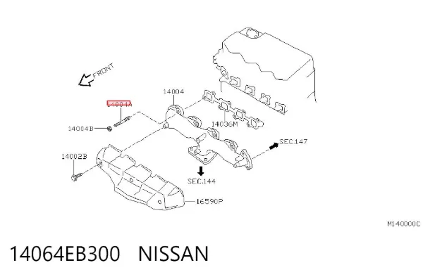  14064EB300 Nissan/Infiniti