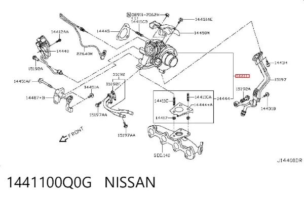Turbina 1441100Q0G Nissan/Infiniti