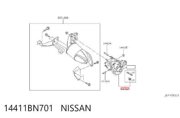 Turbina 14411BN701 Nissan/Infiniti