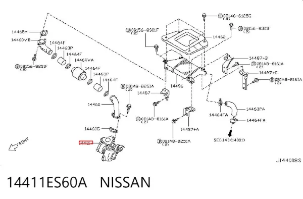 Turbina 14411ES60A Nissan/Infiniti