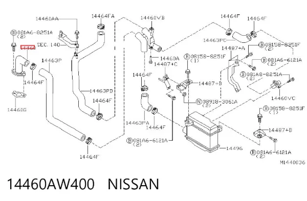  14460AW400 Nissan/Infiniti