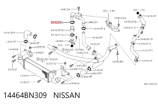  14464BN309 Nissan/Infiniti