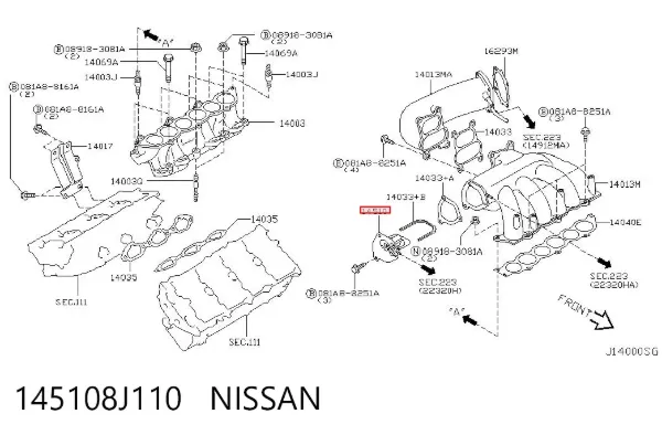  145108J110 Nissan/Infiniti