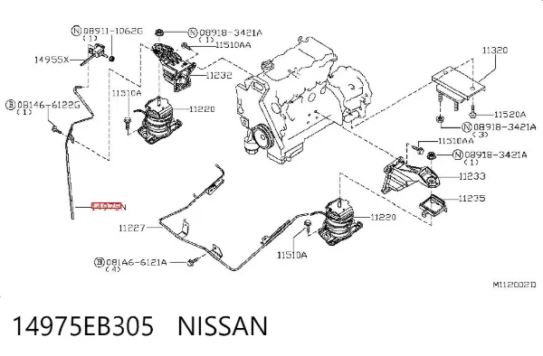  14975EB305 Nissan/Infiniti