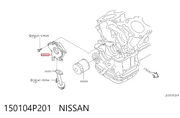 Bomba de óleo Nissan Murano Z50