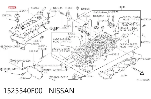  1525540F00 Nissan/Infiniti