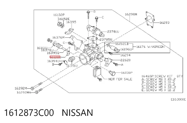  1612873C00 Nissan/Infiniti
