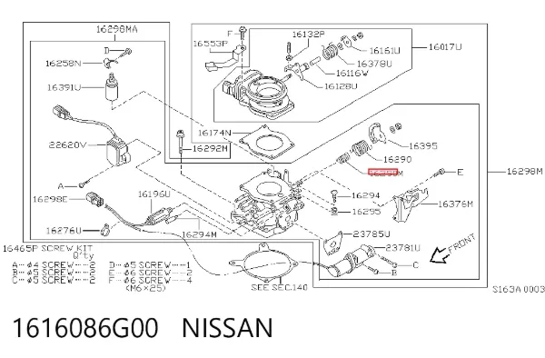  1616086G00 Nissan/Infiniti