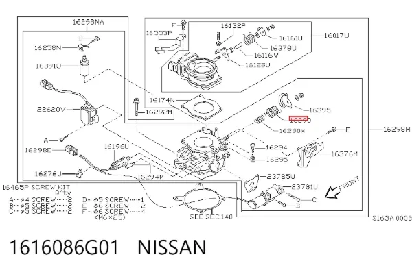  1616086G01 Nissan/Infiniti