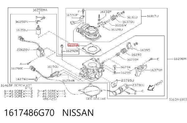  1617486G70 Nissan/Infiniti