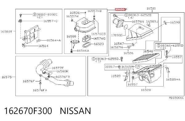 162670F300 Nissan/Infiniti