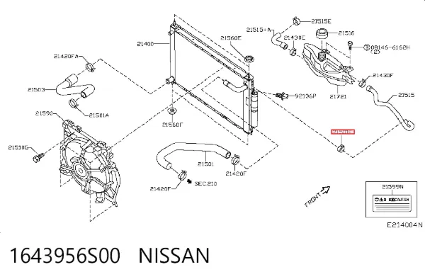  1643956S00 Nissan/Infiniti