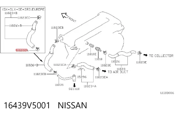 16439V5001 Nissan/Infiniti