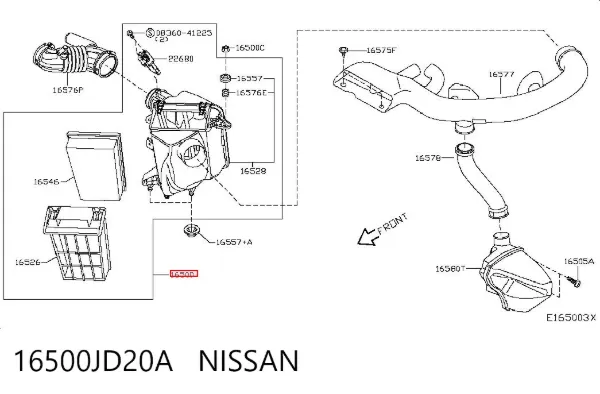  16500JD20A Nissan/Infiniti