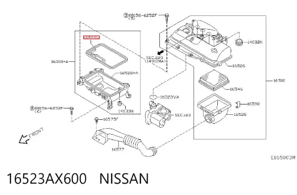  16523AX600 Nissan/Infiniti
