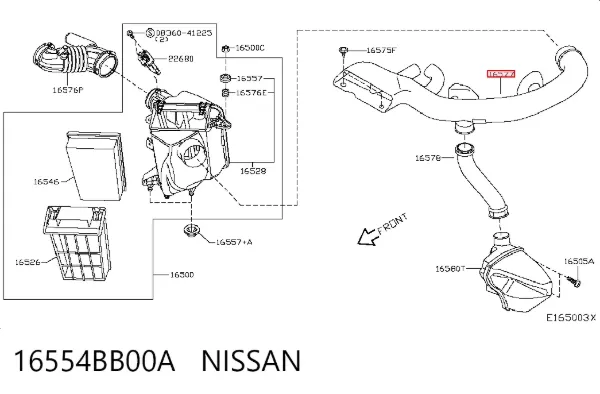  16554BB00A Nissan/Infiniti