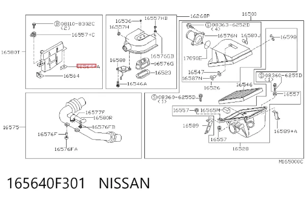  165640F301 Nissan/Infiniti