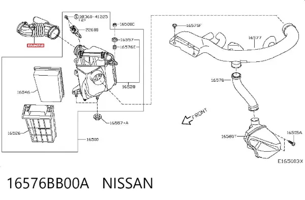  16576BB00A Nissan/Infiniti