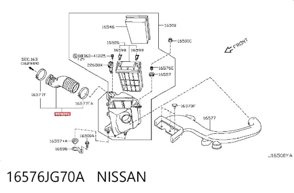  16576JG70A Nissan/Infiniti