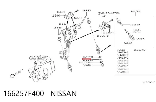  166257F400 Nissan/Infiniti